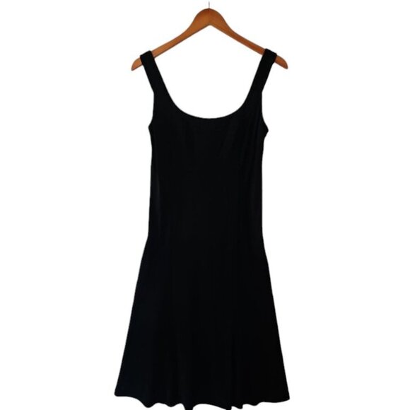 Lauren Ralph Lauren Petite Black A‎ Line dress Midi 6P Sleeveless Classic - Picture 2 of 13